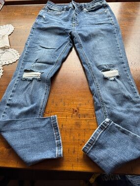 Judy Blue Skinny size 11Classic Women's Distressed Blue Jeans